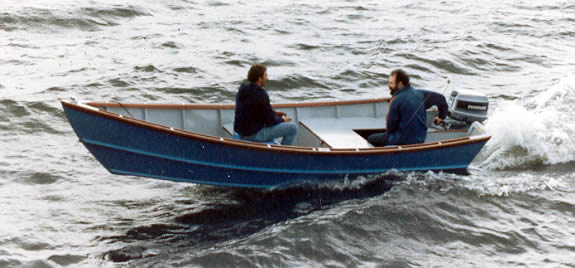 A fast wood boat that handles well